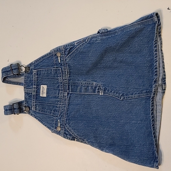 OshKosh Toddler Girl's Denim Overall Dress Pockets Size 24 months EUC - Picture 1 of 10
